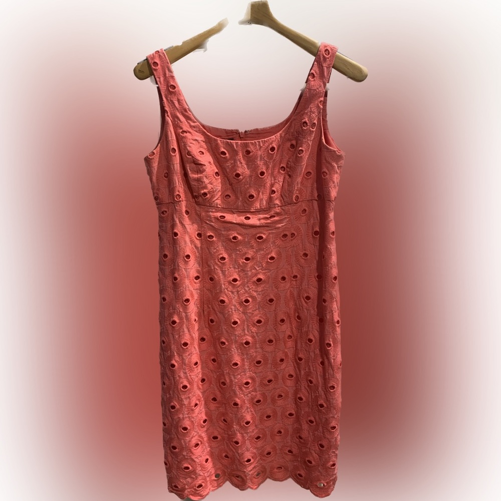 Hot pink embroidered dress